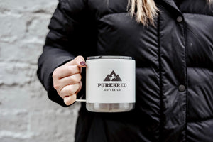15oz Purebred Coffee White Camp Mug